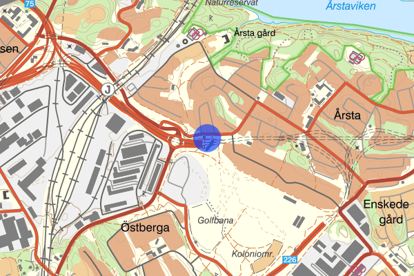 Årstafältet 18 maj 19.56, Rån, Stockholm