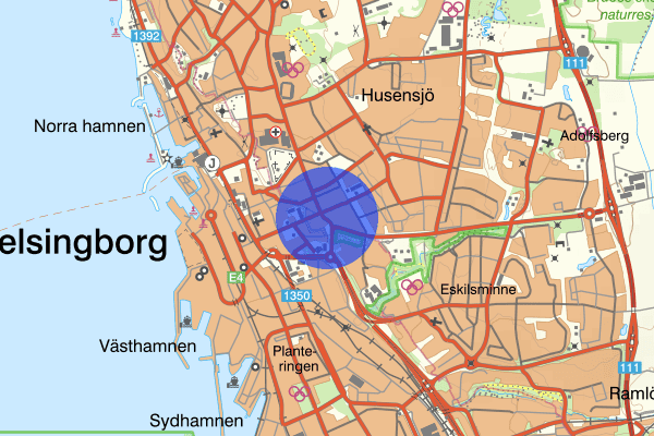 Högaborg 19 maj 04.19, Skadegörelse, Helsingborg