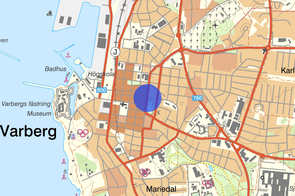 Östra Vallgatan 19 maj 15.14, Trafikolycka, Varberg