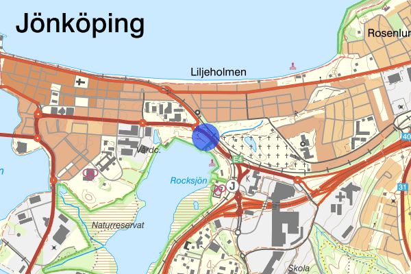 Odengatan 23 maj 13.25, Trafikolycka, Jönköping