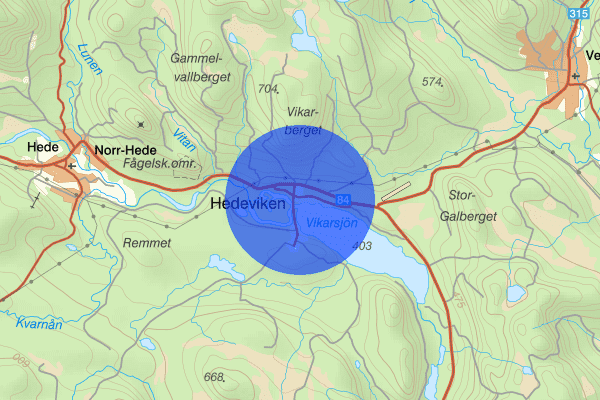 Hedeviken 23 maj 13.30, Trafikolycka, vilt, Härjedalen