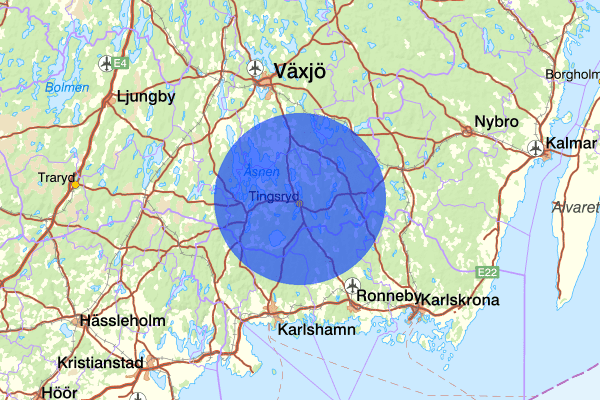  25 maj 13.48, Trafikolycka, Tingsryd