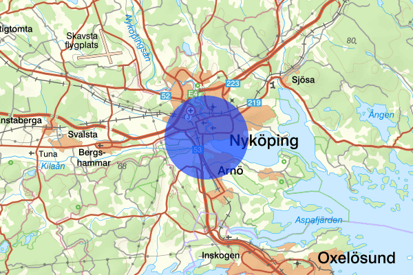 Spelhagen 25 maj 17.07, Trafikolycka, Nyköping