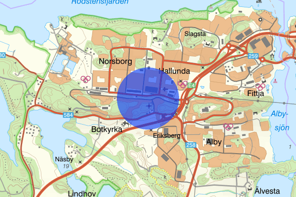 Hallunda 28 maj 06.43, Trafikolycka, personskada, Botkyrka