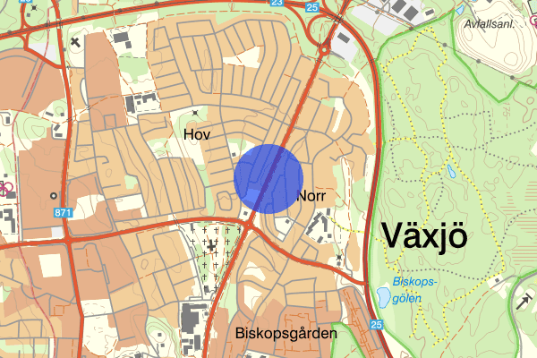 Sandsbrovägen 28 maj 07.48, Trafikolycka, Växjö