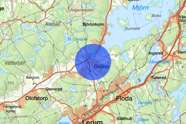 Gråbo 28 maj 11.36, Trafikolycka, singel, Lerum
