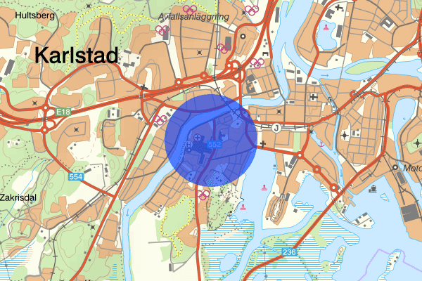 Kvarnberget 28 maj 15.21, Trafikolycka, Karlstad