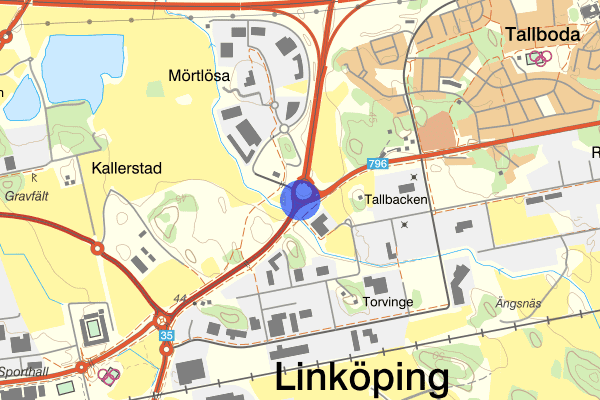 Mörtlösarondellen 29 maj 07.34, Trafikolycka, Linköping