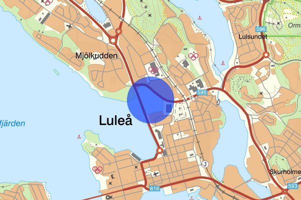 Skutviken 29 maj 17.31, Trafikolycka, Luleå