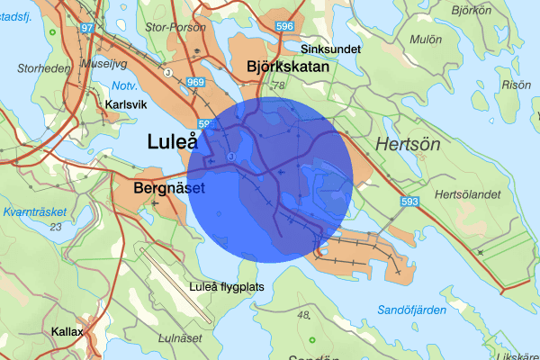 Lövskatan 29 maj 19.03, Rattfylleri, Luleå