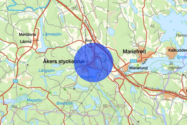 Åkers styckebruk 02 juni 10.20, Trafikolycka, Strängnäs