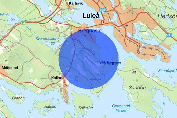Luleå Airport 02 juni 18.12, Trafikolycka, vilt, Luleå