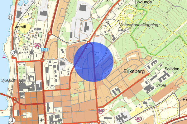 Genvägen 04 juni 17.45, Trafikolycka, Östersund