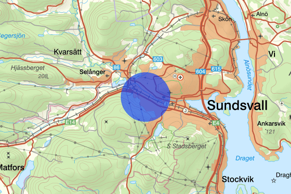 Nacksta 05 juni 12.13, Skadegörelse, Sundsvall