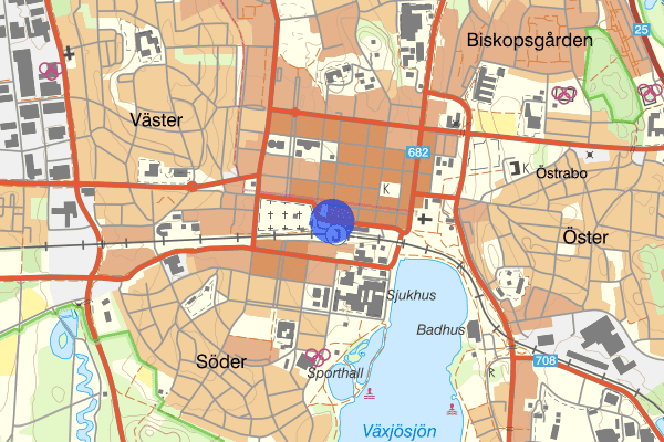 Norra Järnvägsgatan 06 juni 02.45, Våld/hot mot tjänsteman, Växjö