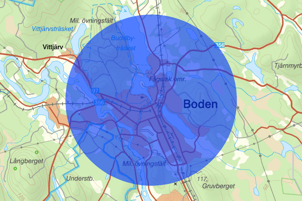Boden 07 juni 10.39, Trafikolycka, Boden