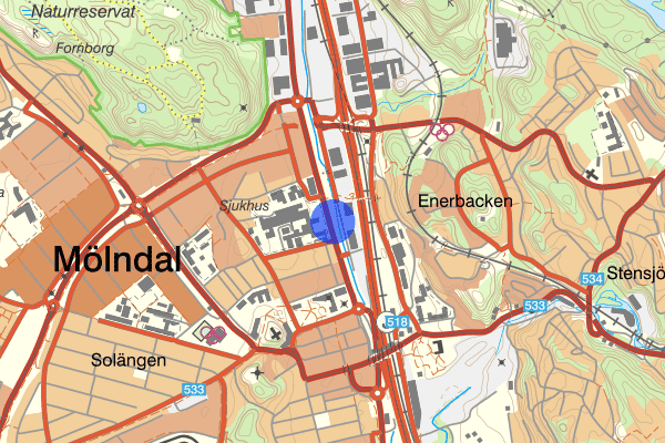 Göteborgsvägen 08 juni 07.00, Sammanfattning natt, Västra Götalands län