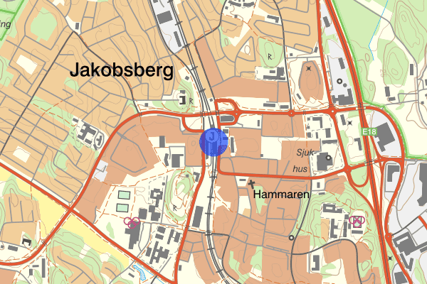 Jakobsberg 08 juni 04.37, Misshandel, Järfälla