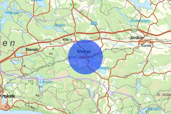 Ålberga 09 juni 10.58, Trafikolycka, singel, Nyköping