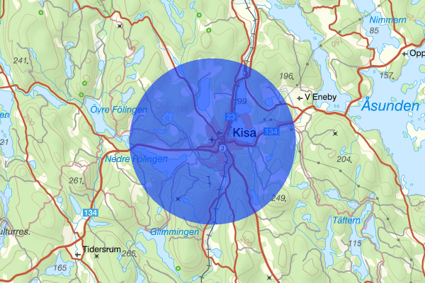 Kisa 12 juni 19.45, Rån, Kinda