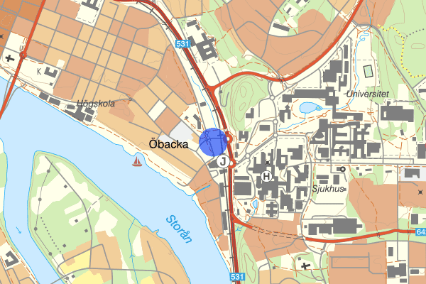 Sjukhusbacken 15 juni 13.39, Trafikolycka, Umeå