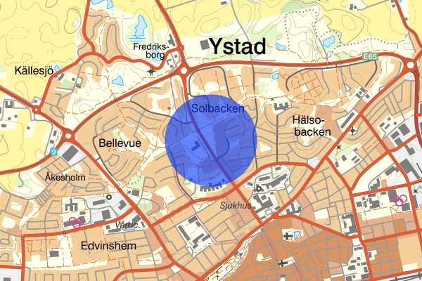 Bellevuevägen 15 juni 23.13, Rattfylleri, Ystad