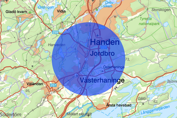 Jordbro 16 juni 17.34, Smällar, Haninge