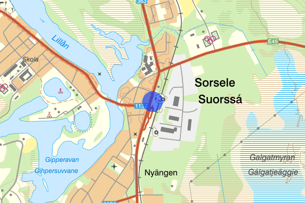 Sorsele Station E45 19 juni 11.07, Trafikkontroll, Vilhelmina