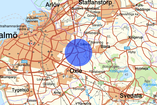 Östra Kattarp 20 juni 02.28, Brand, Malmö