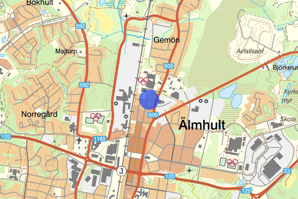 Lönngatan 20 juni 16.00, Brand, Älmhult