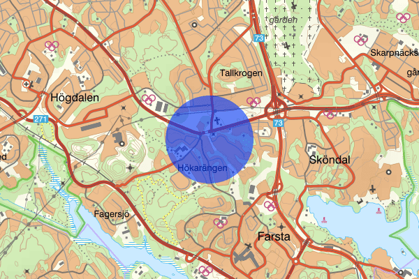 Hökarängen 20 juni 19.55, Knivlagen, Stockholm