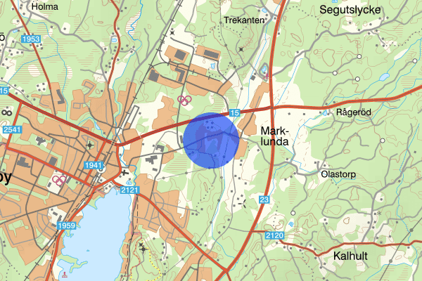 Marklundavägen 21 juni 09.55, Trafikolycka, Osby