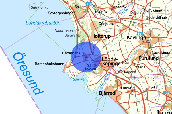Barsebäck 21 juni 14.47, Trafikolycka, Kävlinge