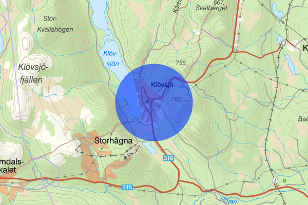 Klövsjö 23 juni 06.49, Sammanfattning natt, Jämtlands län