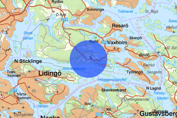 Bogesund 23 juni 12.29, Brand, Vaxholm