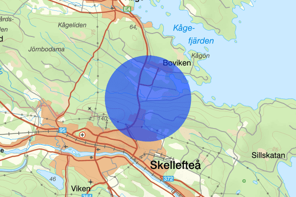 Fällbäcken 25 juni 18.16, Trafikolycka, Skellefteå
