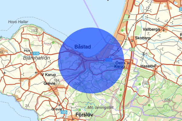 Båstad 25 juni 23.53, Misshandel, Båstad
