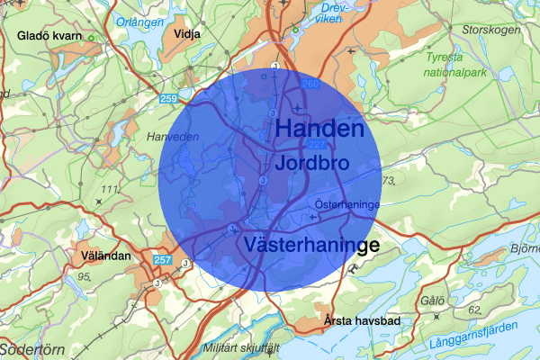 Jordbro 26 juni 06.33, Narkotikabrott, Haninge