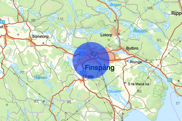 Nyhem 26 juni 19.54, Brand, Finspång