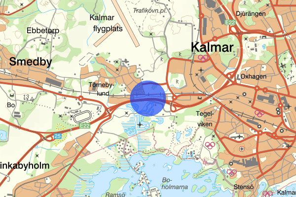 Törnebyvägen 27 juni 03.32, Stöld, försök, Kalmar