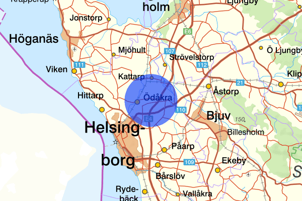 Ödåkra 27 juni 12.26, Trafikolycka, Helsingborg