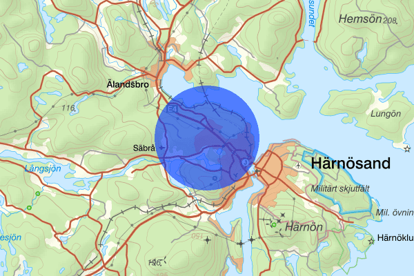 Bondsjöhöjden 28 juni 09.27, Trafikolycka, Härnösand