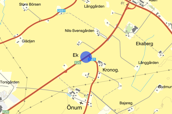 Emtungavägen väg E20 30 juni 10.36, Trafikolycka, Mariestad