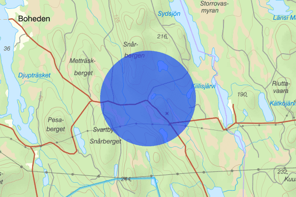 Svartträsk 30 juni 18.24, Trafikolycka, vilt, Överkalix