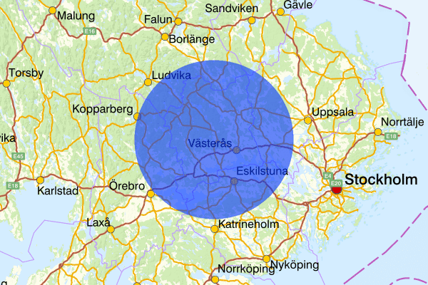 Västmanlands län 3 juli 00.46, Ofredande/förargelse, Västerås