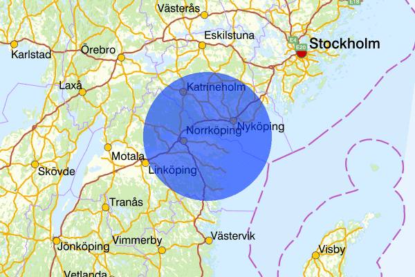  3 juli 08.02, Sammanfattning natt, Östergötlands län
