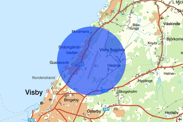 Visby flygplats 3 juli 15.26, Trafikolycka, Gotlands län