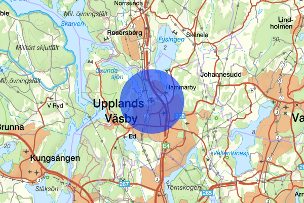 Stora Wäsby 4 juli 17.21, Trafikolycka, personskada, Upplands Väsby