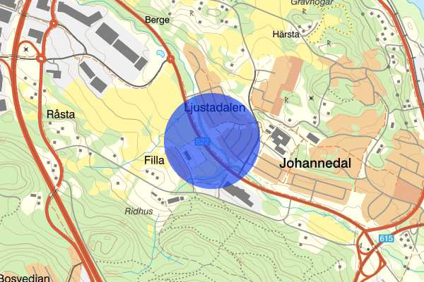 Ljustavägen 6 juli 09.50, Skadegörelse, Sundsvall