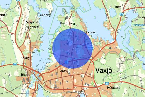 Hovshaga 7 juli 00.52, Stöld, försök, Växjö
